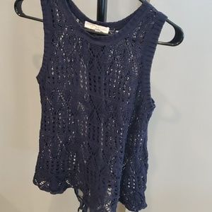 Womens sweater vest, navy, size XS, Rewind
